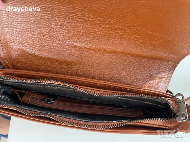 Дамска кожена чанта естествена кожа, снимка 3 - Чанти - 48220318