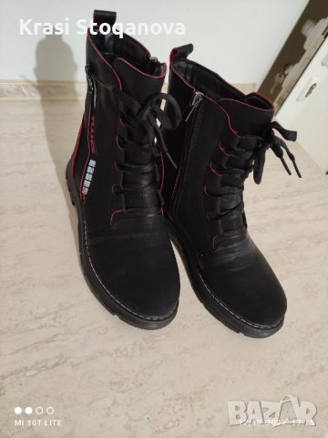 ❄️❄️ЗИМНИ❄️ МОДНИ Боти ТОПЛИ / НАБУК с Аксесоари + Подарък Аксесоар за Почистване , снимка 6 - Дамски боти - 39039713