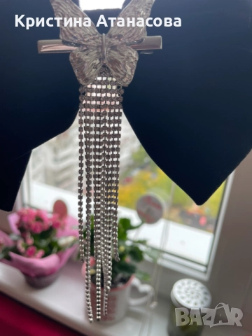 💎✨ Лъскави луксозни красиви модерни 2 шноли + бижу за врата ✨💎, снимка 3 - Други - 52108572