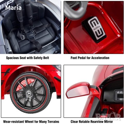 Акумулаторена кола Mercedes Benz GT4 AMG 12V , снимка 16 - Детски велосипеди, триколки и коли - 38691438