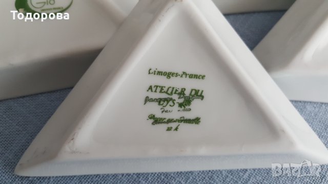 Порцеланови чинийки-Limoges, снимка 4 - Чинии - 33882647