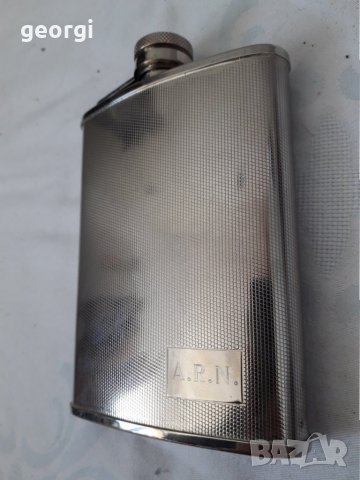 Малка иноксова бутилка за уиски, снимка 2 - Колекции - 31535106