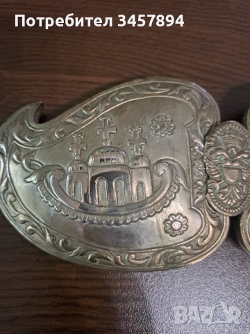 Възрожденски религиозни сребърни пафти , снимка 4 - Антикварни и старинни предмети - 50467437