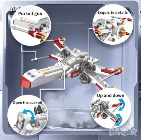Star Wars X-wing Fighter of the Resistance, снимка 2 - Конструктори - 52586592