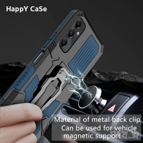Samsung Galaxy A16 A55 A25 / WARRIOR Удароустойчив кейс калъф гръб с щипка и стойка, снимка 2 - Калъфи, кейсове - 44568545