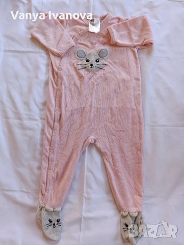 4 плюшени ромпъра HM ,Primigino, снимка 9 - Бебешки пижами - 48843764