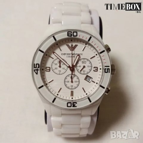 Emporio Armani AR1424 Ceramica Leo Chronograph. Нов мъжки часовник, снимка 3 - Мъжки - 38773446