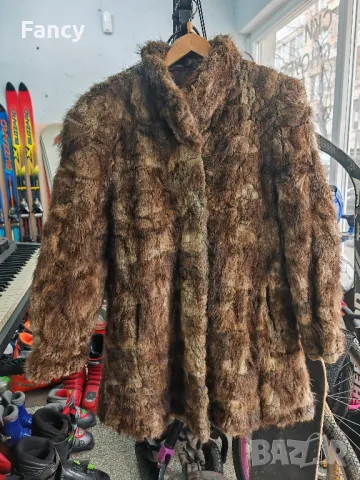Палто естествен косъм размер M, снимка 2 - Палта, манта - 49170541