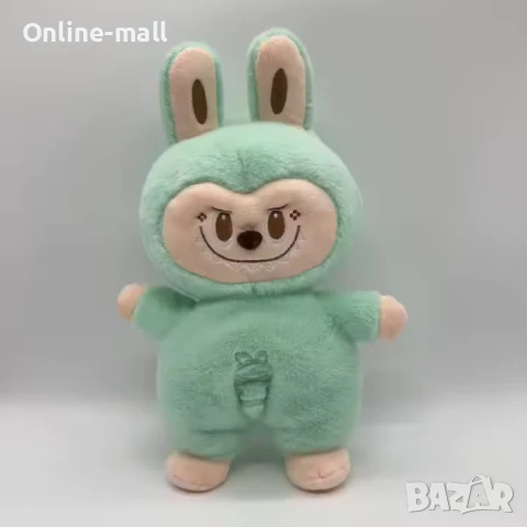 Интерактивна Дишаща плюшена играчка Лабубу 40см музикална, със светлина, снимка 5 - Плюшени играчки - 51214593