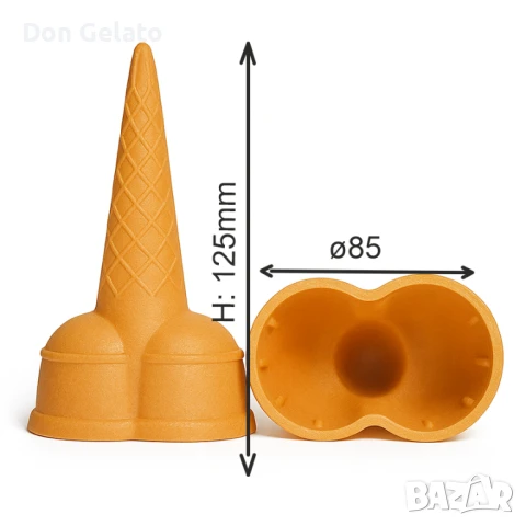 Вафлени фунийки за сладолед двоен Факел, снимка 2 - Други - 51266085