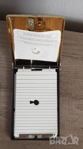 Стар метален телефонен тефтер с азбучник, снимка 4 - Антикварни и старинни предмети - 29812300