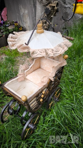 Антична количка за кукли, снимка 6 - Колекции - 54149569