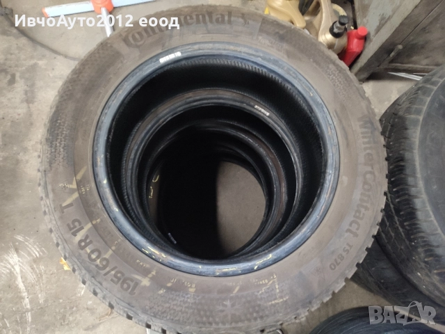 зимни гуми 195/60/15 continental , снимка 2 - Гуми и джанти - 52317808