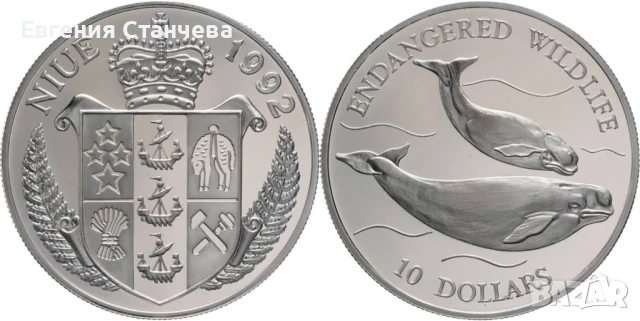 инвестиционна сребърна монета кит