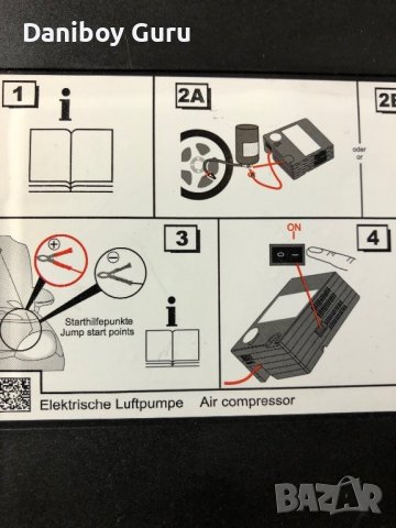 Мощен компресор за кола с щипки за акумулатора Полско производство, снимка 4 - Аксесоари и консумативи - 39802239