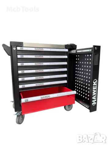 Професионален празен шкаф за инструменти с метален плот HAWEK