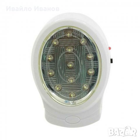 13LED UPS лампа с нормален и авариен режим на осветление 220V,вградена батерия, снимка 4 - Други - 30602055