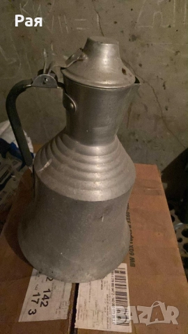 Стар алуминиев съд за мляко / ретро гарафа