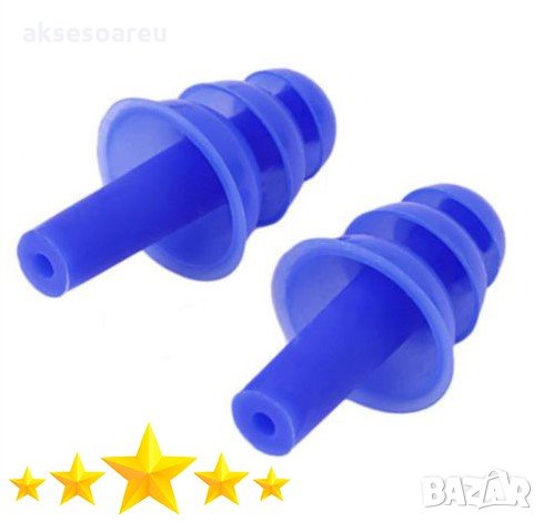 Силиконови тапи за уши слушалки за шум учене спане плуване гмуркане къпане водоустойчиви меки и удоб, снимка 2 - Водни спортове - 35517971