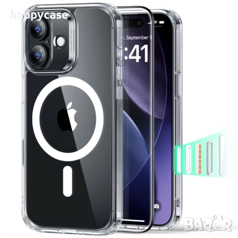 Apple iPhone 17 / Pro / Max / Air / ESR 360° Classic Hybrid HaloLock MagSafe кейс калъф с протектор, снимка 3 - Калъфи, кейсове - 52055049
