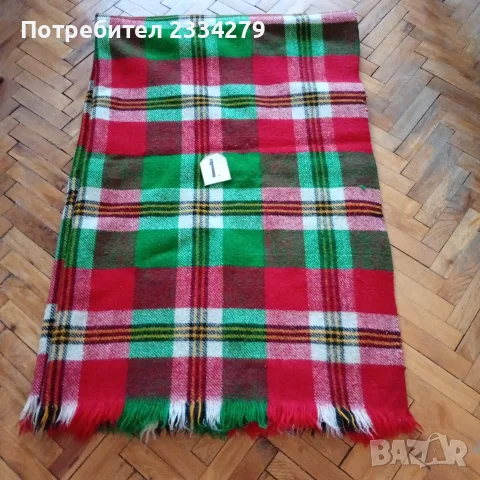 Родопско голямо одеяло, чиста вълна в много добро състояние., снимка 4 - Антикварни и старинни предмети - 56149676