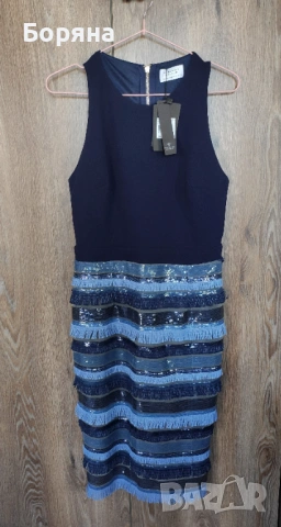 Carolina Cavour нова луксозна рокля с пайети, снимка 8 - Рокли - 53917002