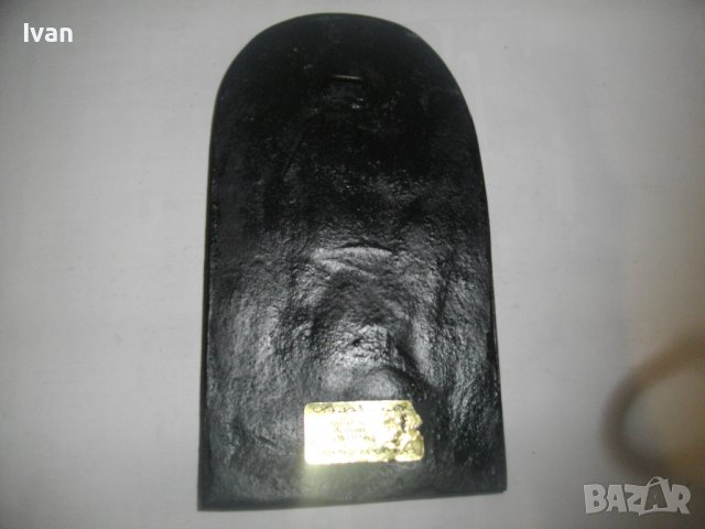 Голяма Масивна Чугунена Емблема-SAUCTA BARBARA/Света Варвара-2,0 кг-20х11,5см-Нова-Герм-За Декорация, снимка 16 - Други - 39814343