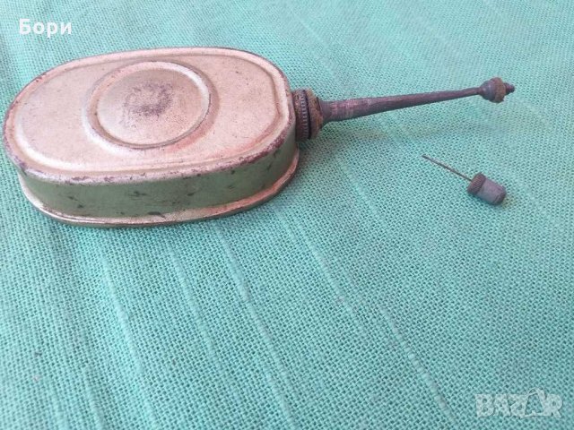 Стара масльонка метална, снимка 3 - Антикварни и старинни предмети - 30019096