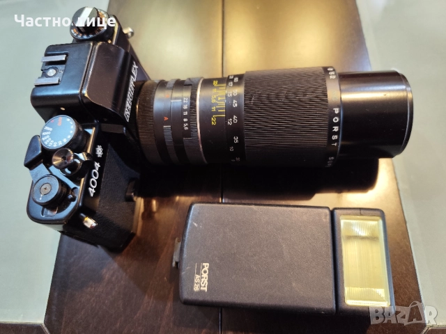 Фотоапарат Revueflex 4004 с обектив Porst Super Tele 300mm, снимка 7 - Фотоапарати - 52866402