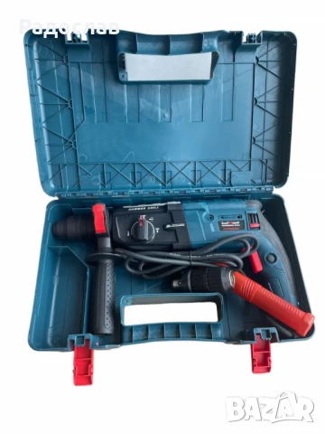 Перфоратор 1100W с 2 патронника и SDS Plus дръжка - Комплект с куфар kraftroyal, снимка 3 - Бормашини - 50493786