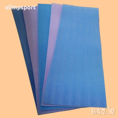 Постелки за йога – к-т от 10 бр.  – 180х50х1 см – материал – полиетилен , снимка 2 - Йога - 52789821
