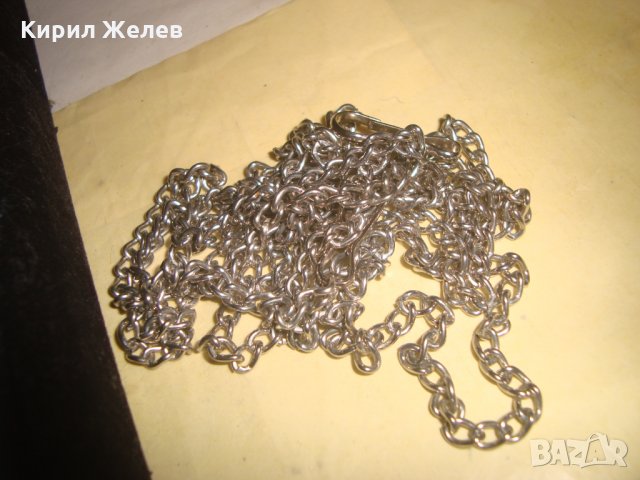 СРЕБРИСТА ВЕРИЖКА ПОДХОДЯЩА и за КЮСТЕК за ДЖОБЕН ЧАСОВНИК 27116, снимка 5 - Колиета, медальони, синджири - 34973004