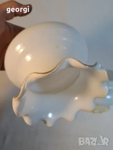 стъклен плафон за абажур от соца  2/2, снимка 2 - Лампиони - 48857735