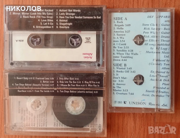 касети DEF LEPPARD на Унисон, снимка 2 - Аудио касети - 50924663