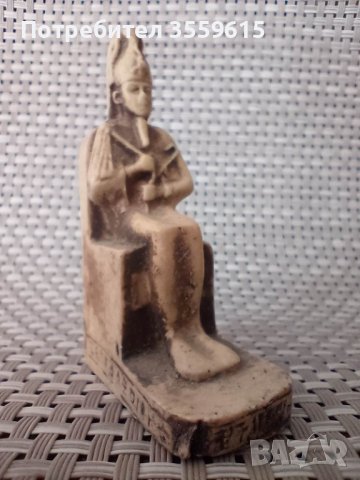 Египетска статуетка на Египетска Богиня , от камък, снимка 2 - Статуетки - 39159134