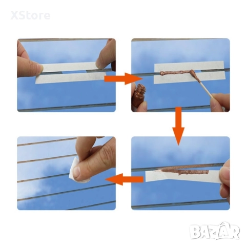 Комплект за поправка на леки щети върху реотани на задно стъкло, снимка 3 - Аксесоари и консумативи - 52483793