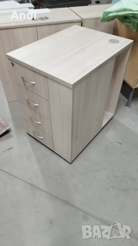 Офис шкаф - шкафче с 4 чекмеджета и отвор за компютър  68/50/74см, снимка 11 - Шкафове и рафтове - 52869785