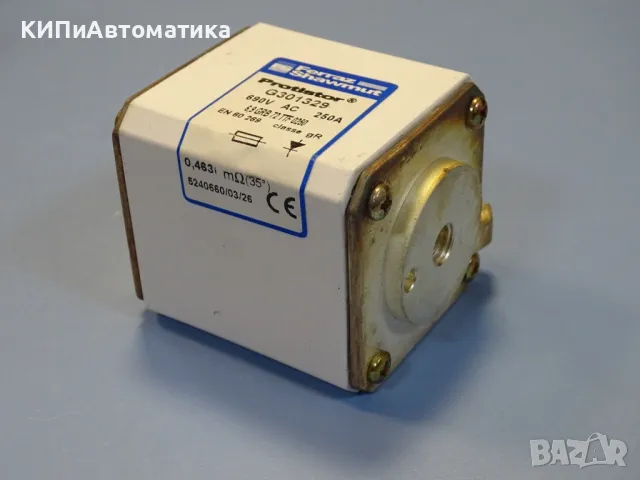 предпазител Ferraz Shawmut Protistor G301329 6.9 GRB72TTF0250 Fuses 250A 690VAC, снимка 6 - Резервни части за машини - 47677181