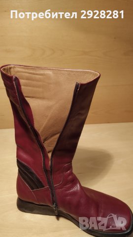 NOW италиански ботуши от естествена кожа, снимка 12 - Дамски ботуши - 31273949
