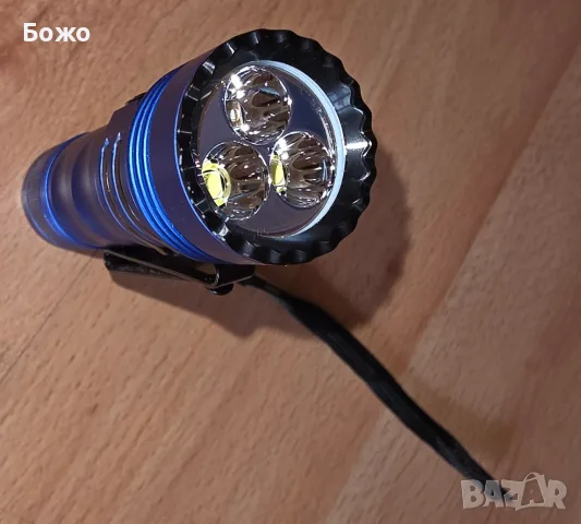 Нов LED фенер Olight Seeker 4 Mini (до 1200 лумена) - син , снимка 3 - Къмпинг осветление - 56201762