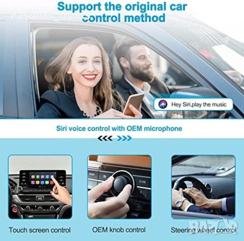 Нов Безжичен CarPlay адаптер Донгъл за ОЕМ автомобили от 2015 кола iPhone Айфон, снимка 2 - Аксесоари и консумативи - 42192771