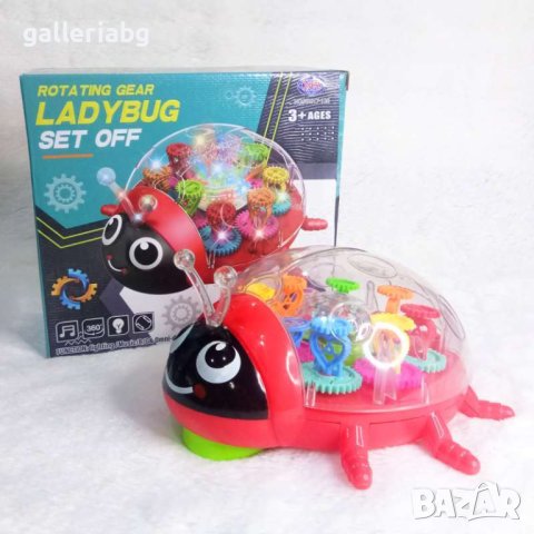 Интерактивна играчка калинка с многоцветна светлинна проекция, снимка 3 - Музикални играчки - 42559402