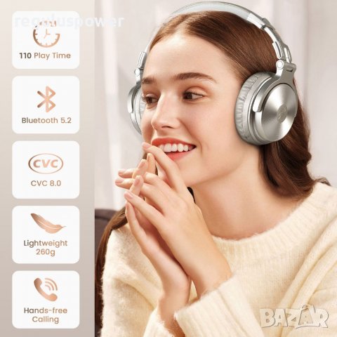 Безжични слушалки OneOdio Studio Pro-C, Hi-Res, BT 5.2, 20 Hz-40 kHz, 110 h. Play , снимка 13 - Bluetooth слушалки - 39794592