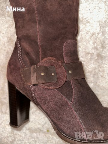 Велурени ботуши номер 40, снимка 6 - Дамски ботуши - 38171306
