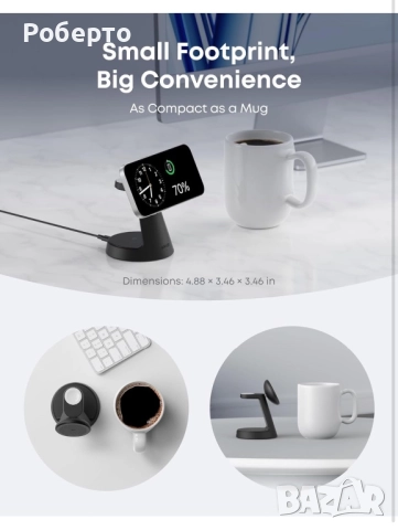 3в1 зарядна станция Anker, снимка 3 - Оригинални зарядни - 52959483