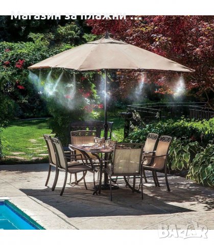 СИСТЕМА ЗА МЪГЛУВАНЕ - ОХЛАЖДАНЕ С ВОДНА МЪГЛА 10М, 15М, 20М - код 3183