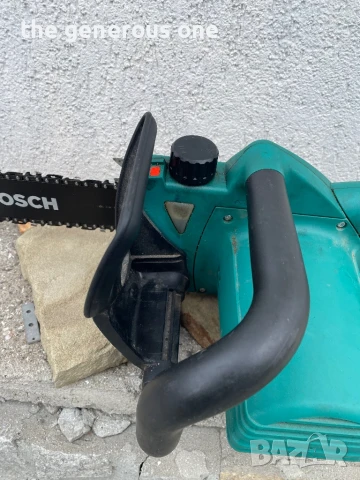 Резачка верижен трион BOSH Made in Germany 1900W 8,8A шина 35см., снимка 5 - Градинска техника - 50477010