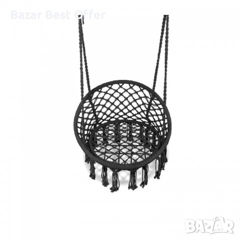Кръгъл хамак-люлка с ресни, снимка 2 - Градински мебели, декорация  - 39870777