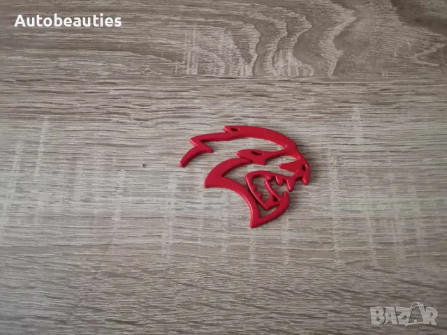 Hellcat лого червена емблема дясна, снимка 4 - Аксесоари и консумативи - 47978375