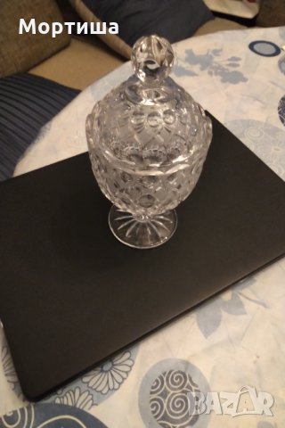 Бохемия кристална бонбониера , снимка 3 - Декорация за дома - 29408184